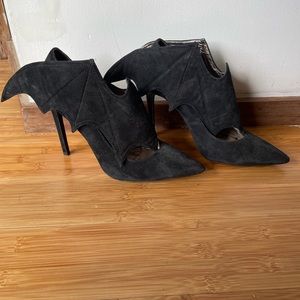 RARE Jeffrey Campbell Bat Girl Suede Heels